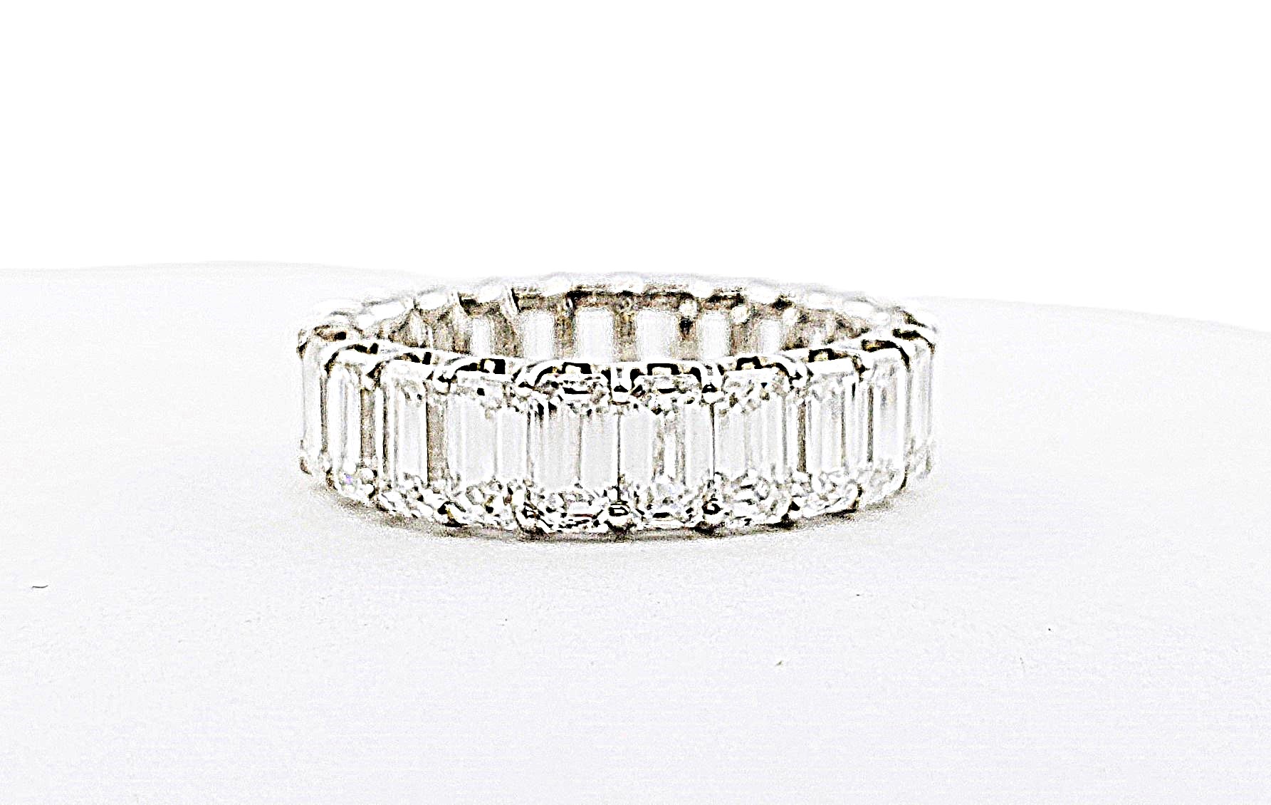Emerald Cut Diamond Eternity Band